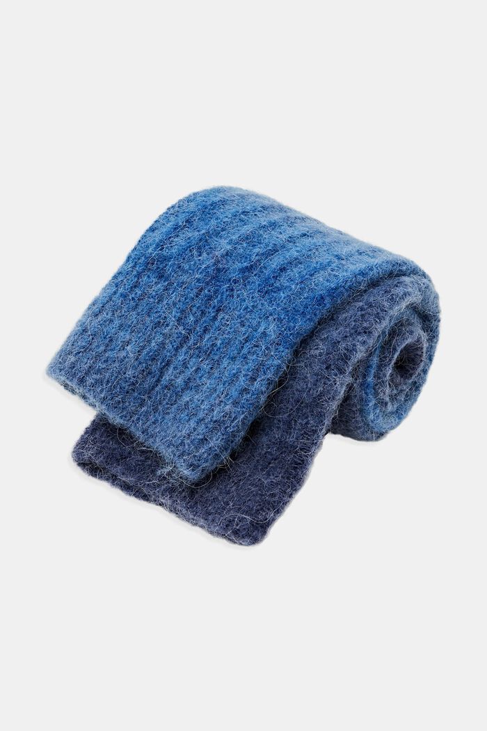 Boot-Socken aus Materialmix mit Wolle und Alpaka, BLUE, detail image number 1