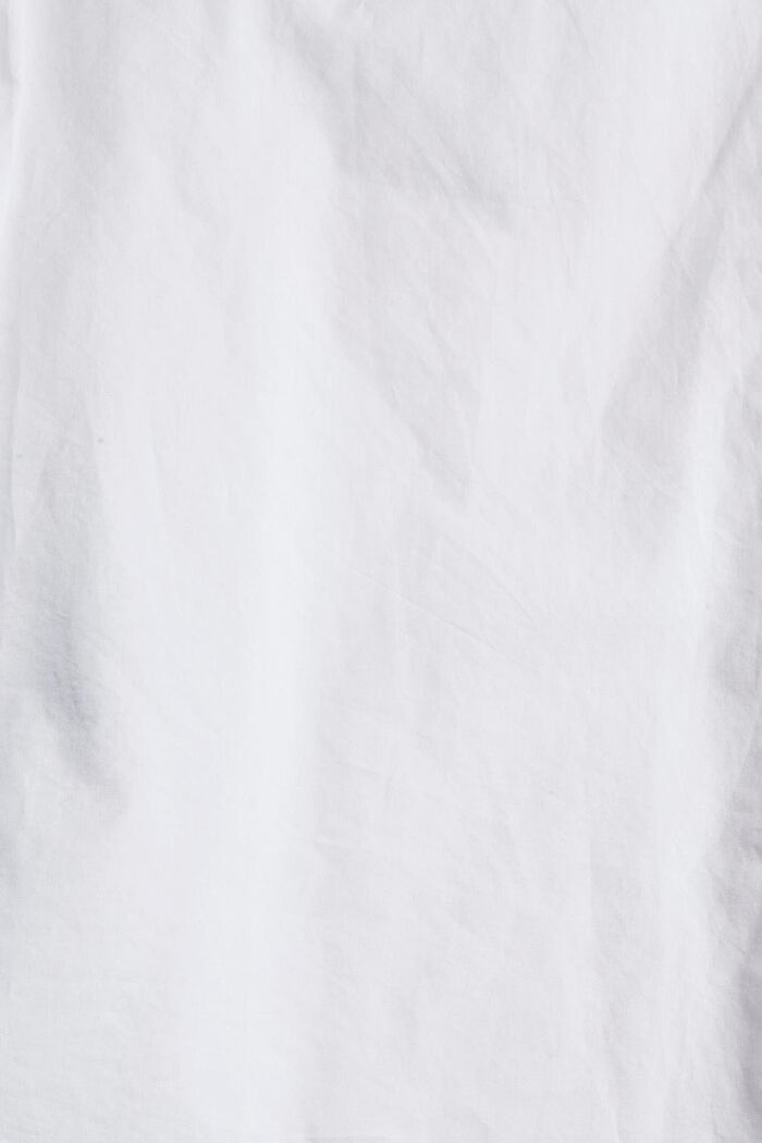 Bluse mit Kelchausschnitt, Bio-Baumwolle, WHITE, detail image number 4