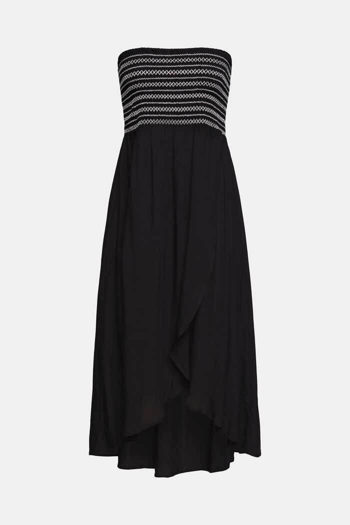 Bandeau-Kleid aus LENZING™ ECOVERO™, BLACK, detail image number 4