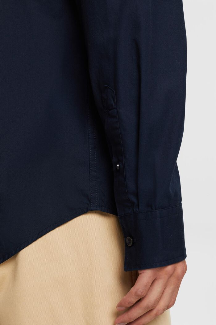 Button-Down-Hemd aus Popeline, 100 % Baumwolle, NAVY, detail image number 2