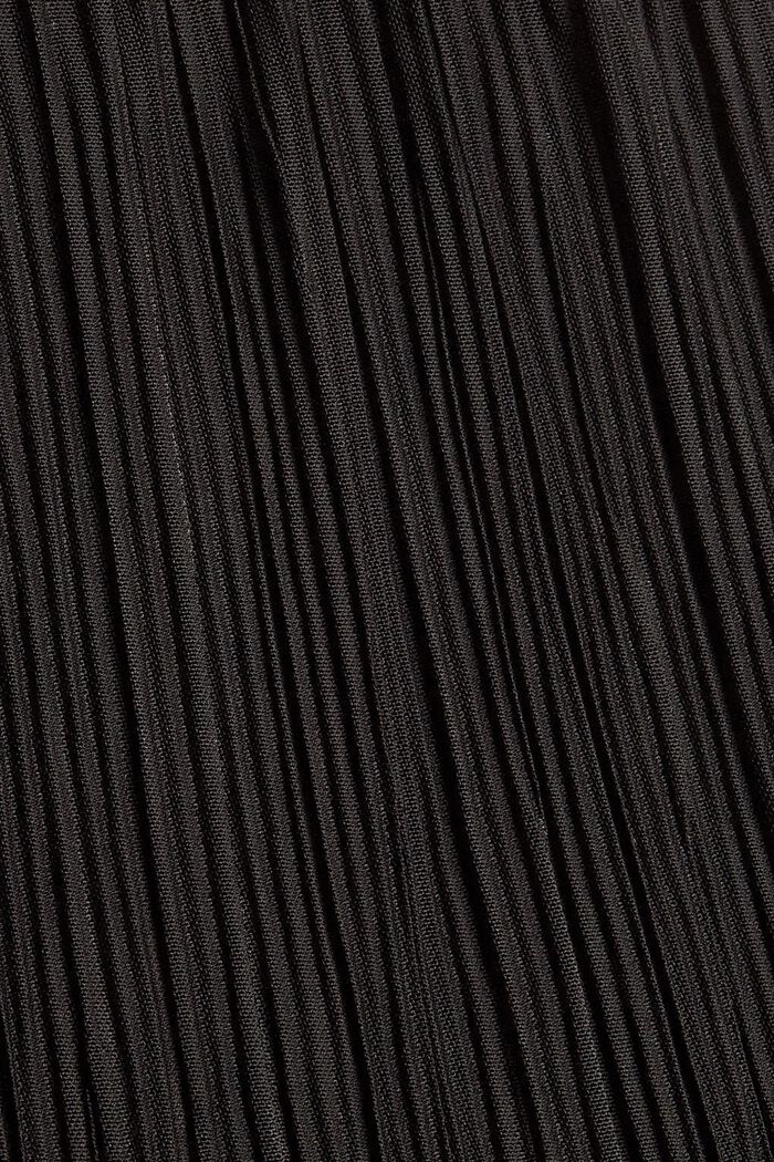 Plissiertes Kleid mit Volants, BLACK, detail image number 4