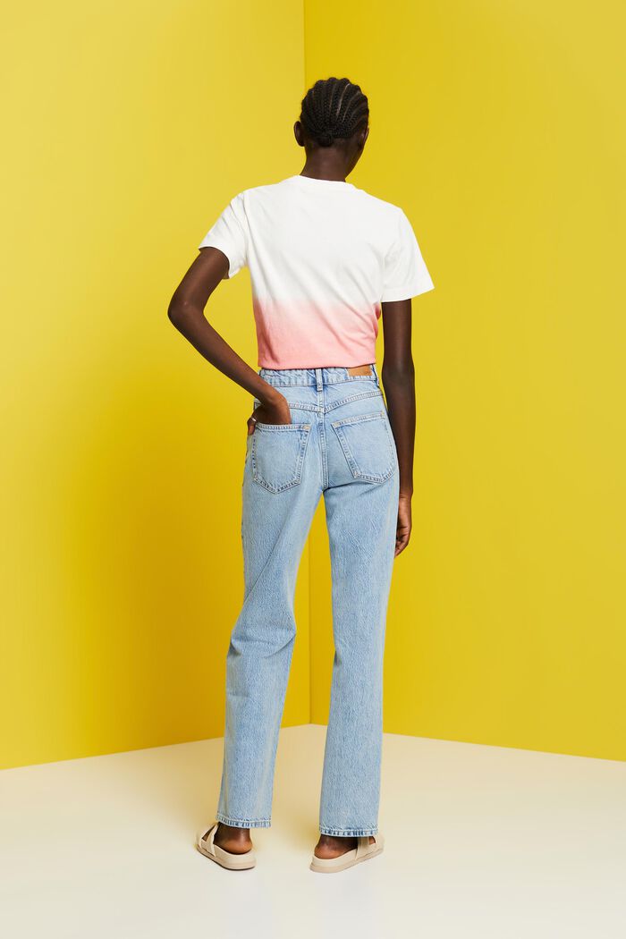 Jeans im 80er-Jahre Look mit gerader Passform, BLUE LIGHT WASHED, detail image number 3