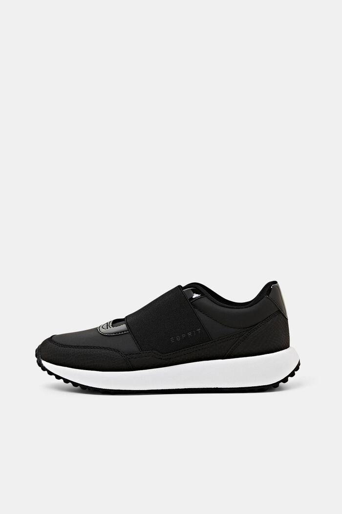 Slip-on-Sneakers in Lederoptik, BLACK, detail image number 0