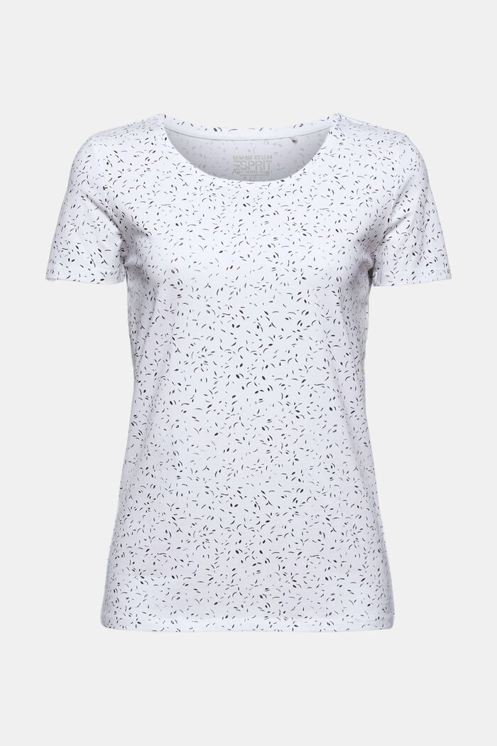 T-Shirt mit Print aus Organic Cotton, WHITE, detail image number 0