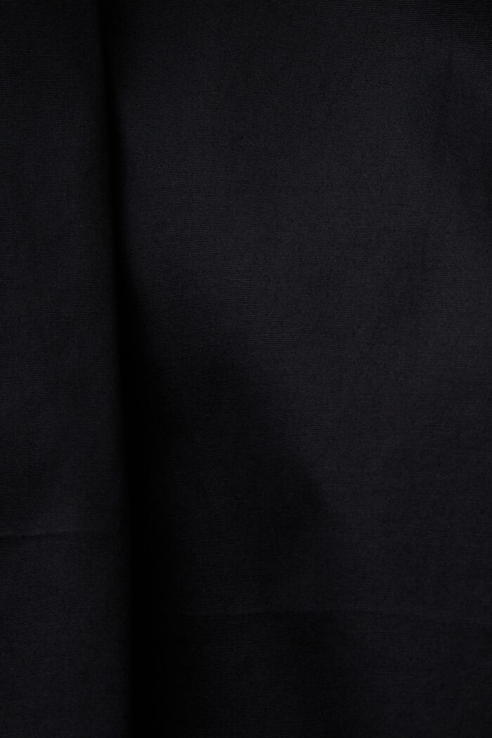 Langärmlige Popeline-Bluse, BLACK, detail image number 5