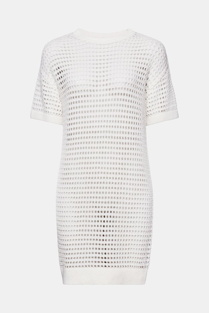 Minikleid Kleid in Lochstick-Optik, OFF WHITE, detail image number 7