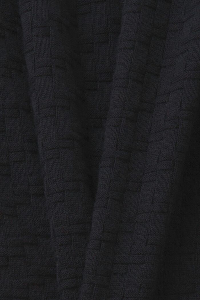 Cardigan aus Struktur-Strick, BLACK, detail image number 5