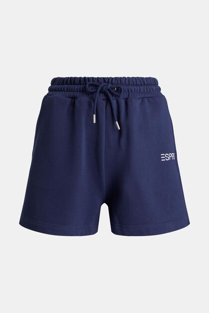 Shorts aus Jersey, NAVY, overview