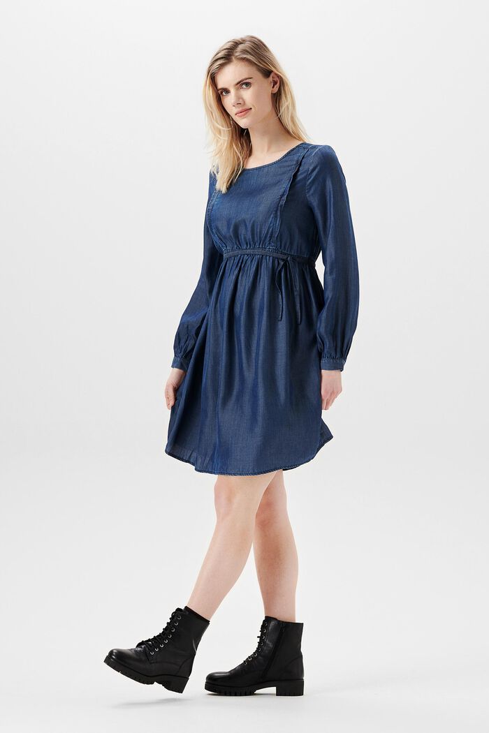 Kleid im Denim-Style mit Stillfunktion, TENCEL™, DARK WASHED, detail image number 1