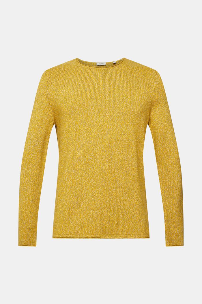 Melierter Pullover, DUSTY YELLOW, detail image number 6