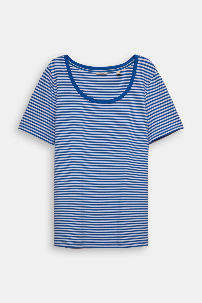 CURVY T-Shirt mit Streifen, BRIGHT BLUE, detail image number 2