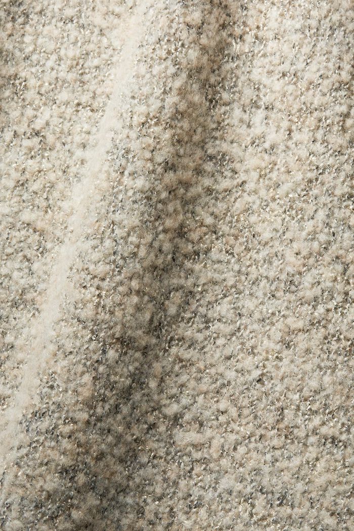 Grobstrick-Pullover aus Wollmix, CREAM BEIGE, detail image number 4