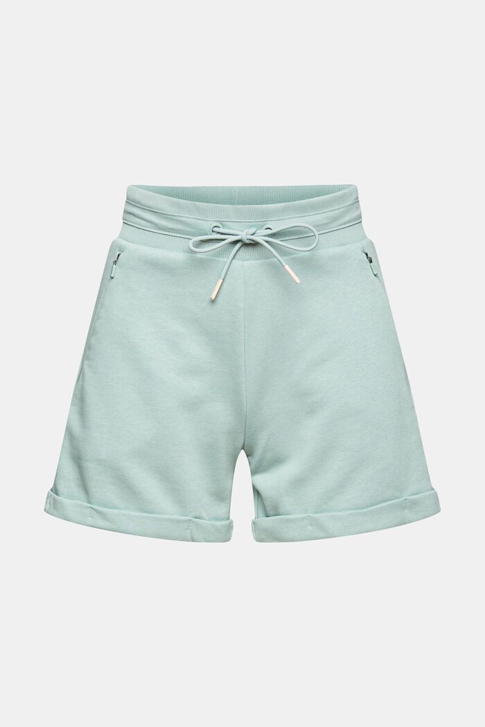 Recycelt: Sweat-Shorts mit Zippertaschen, DUSTY GREEN, detail image number 2