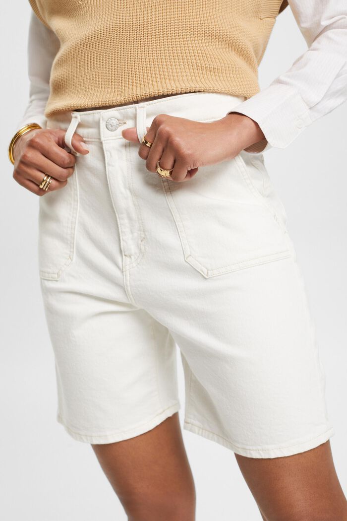 Shorts mit hohem Bund, OFF WHITE, detail image number 2