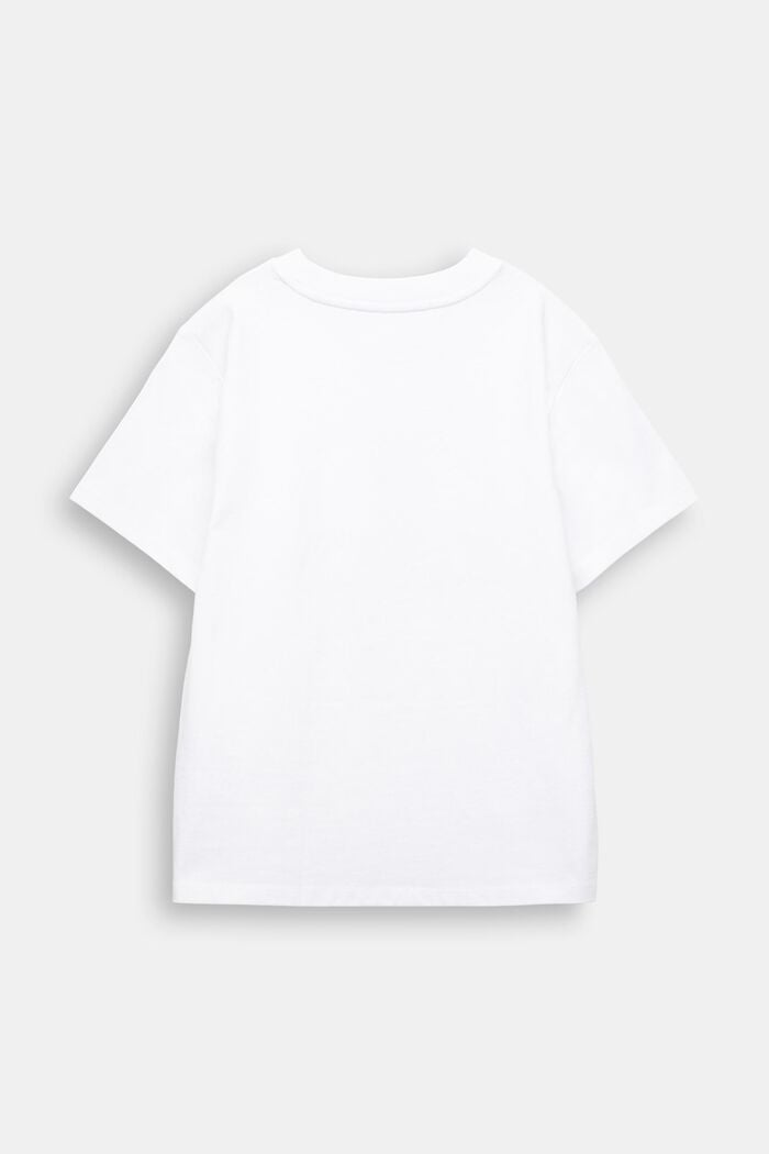 T-Shirt aus Baumwolljersey mit Grafikprint, WHITE, detail image number 2