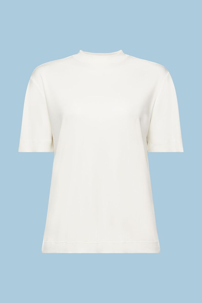Jersey-T-Shirt mit Stehkragen, ICE, detail image number 6