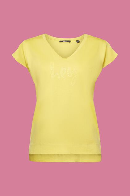 T-Shirt mit tonalem Print, 100 % Baumwolle