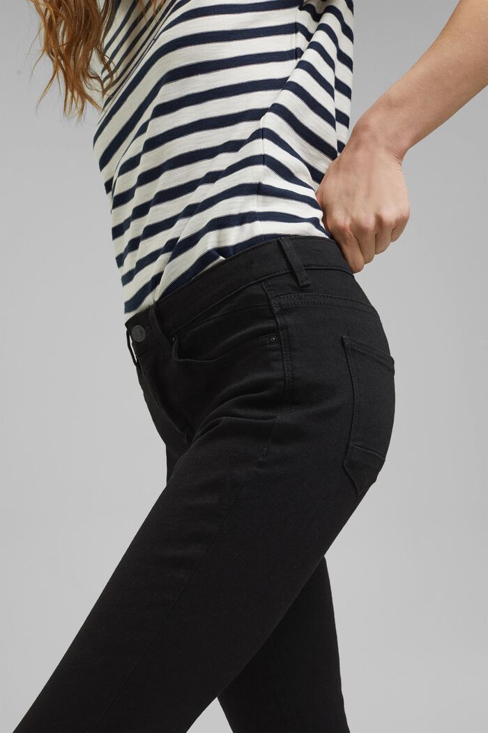 Stretch-Jeans mit Organic Cotton, BLACK RINSE, detail image number 2