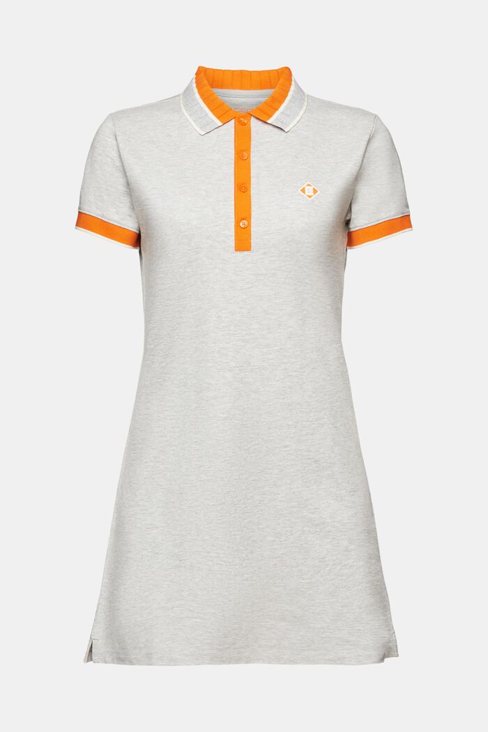 T-Shirt-Minikleid im Polo-Design, LIGHT GREY, detail image number 6