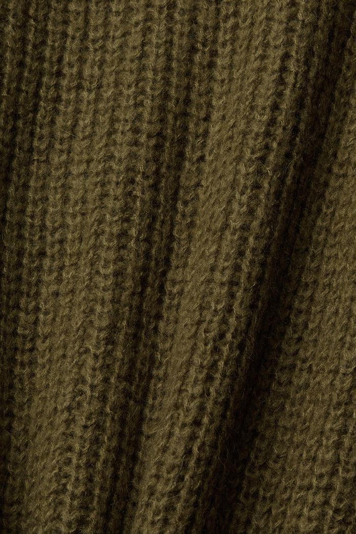 Ärmelloser Pullover aus Wollmix, KHAKI GREEN, detail image number 5