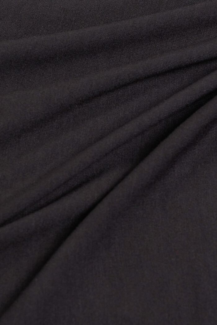 Pyjama-Set mit Spitze, LENZING™ ECOVERO™, BLACK, detail image number 4