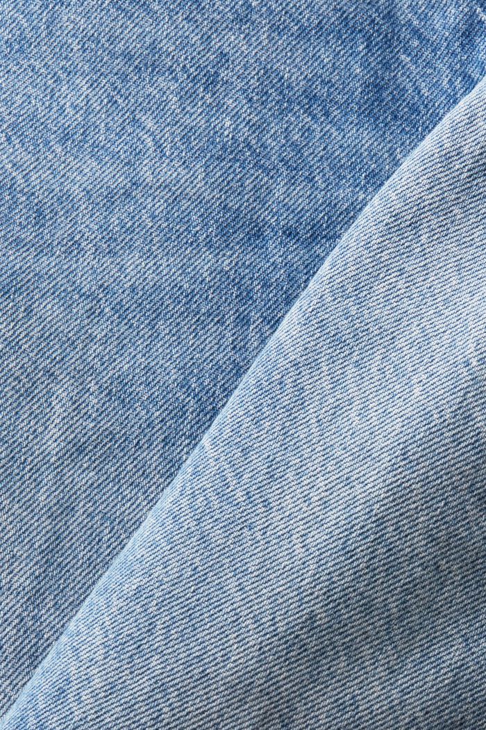 Jeans mit geradem Bein und mittlerer Bundhöhe, BLUE LIGHT WASHED, detail image number 6