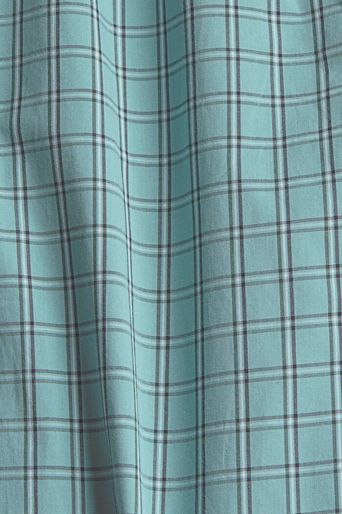 Karierte Pyjamahose aus Baumwolle, AQUA BLUE, detail image number 5