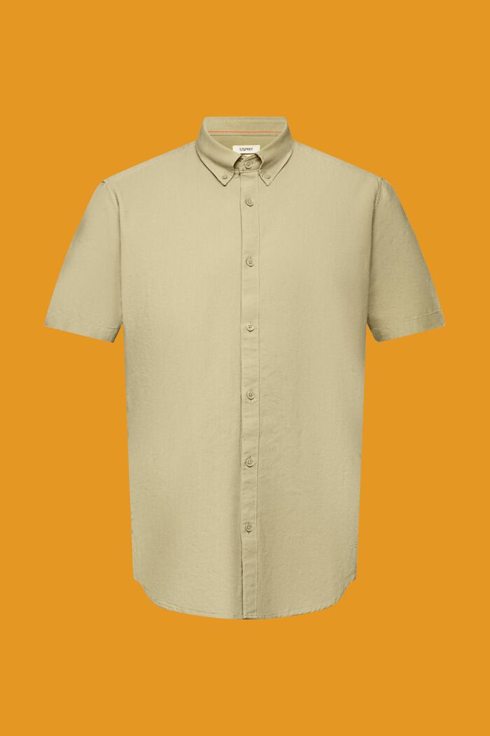 Button-Down-Hemd aus Baumwolle, LIGHT GREEN, detail image number 5
