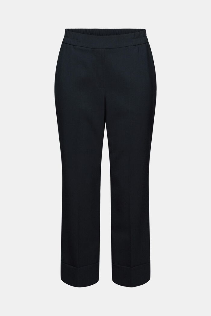 Mid-Rise-Pants im Cropped Fit, BLACK, detail image number 7
