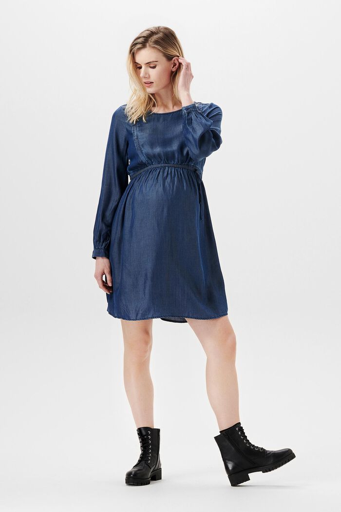 Kleid im Denim-Style mit Stillfunktion, TENCEL™, DARK WASHED, detail image number 0