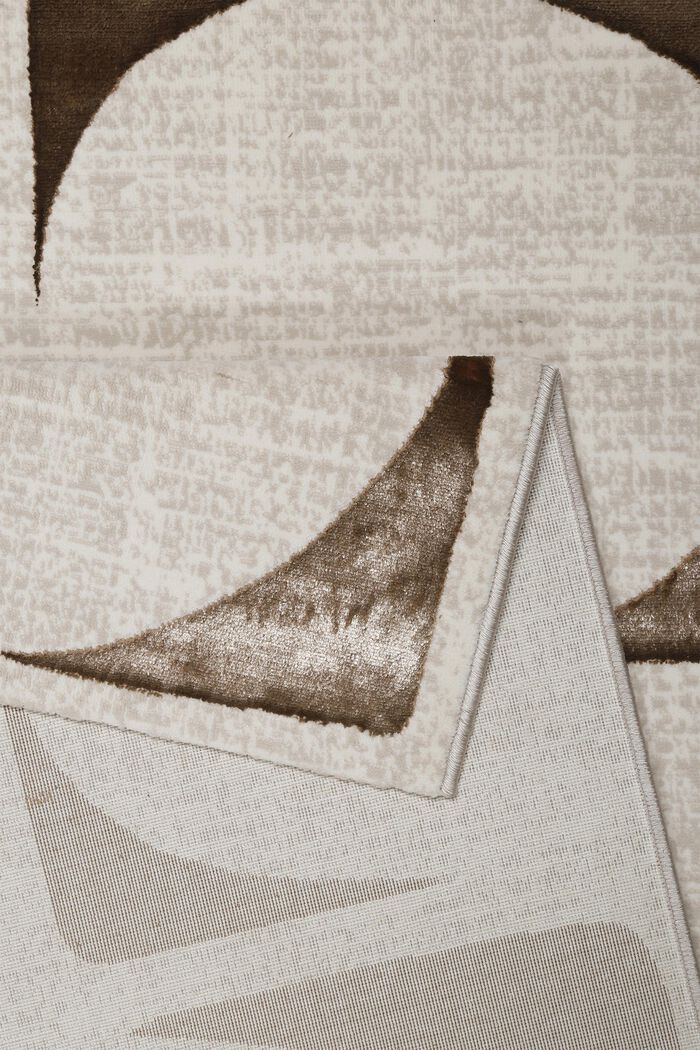 Kurzflorteppich Nelle mit abstraktem Muster, BROWN, detail image number 3