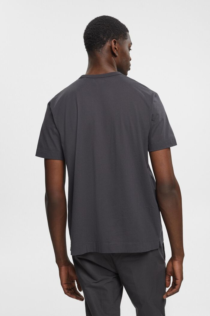 Baumwoll-T-Shirt mit Print auf der Brust, ANTHRACITE, detail image number 3