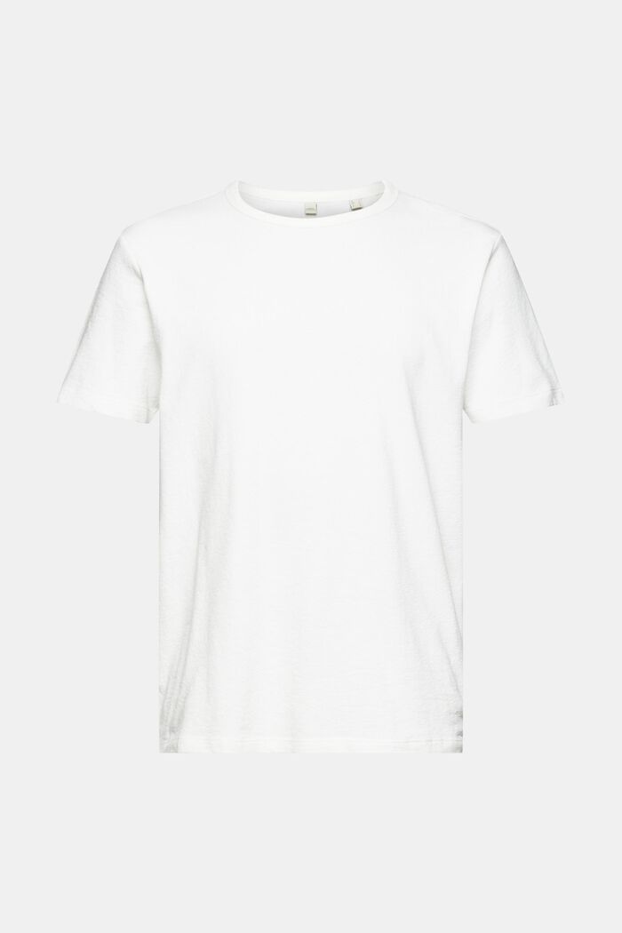 T-Shirt aus Strukturjersey, OFF WHITE, detail image number 8