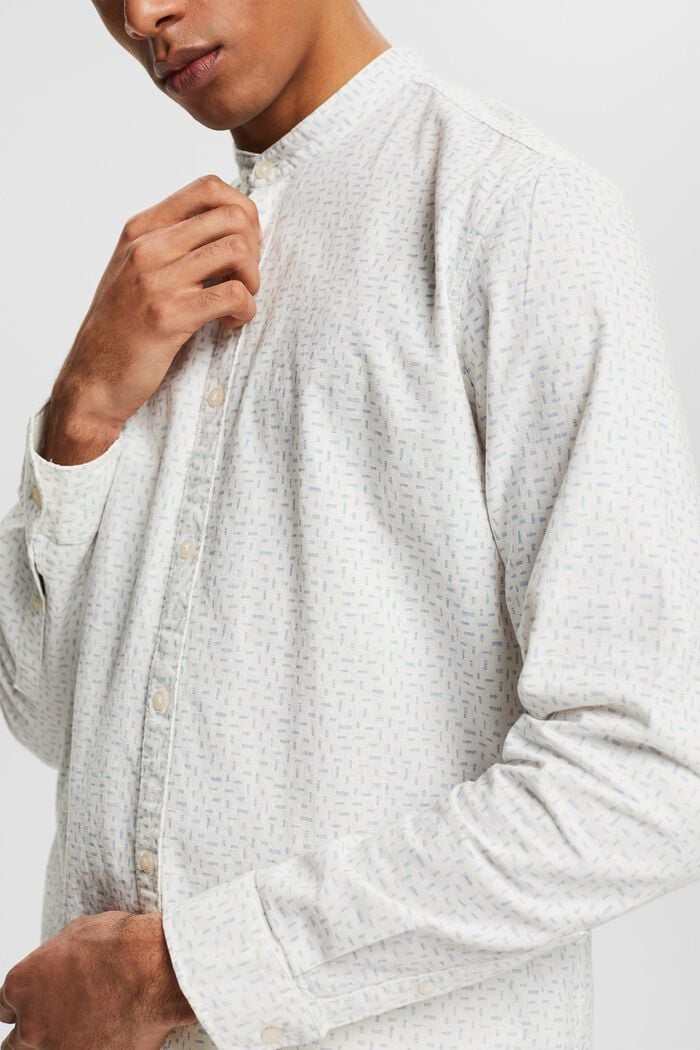 Mit Leinen: gemustertes Hemd, OFF WHITE, detail image number 2