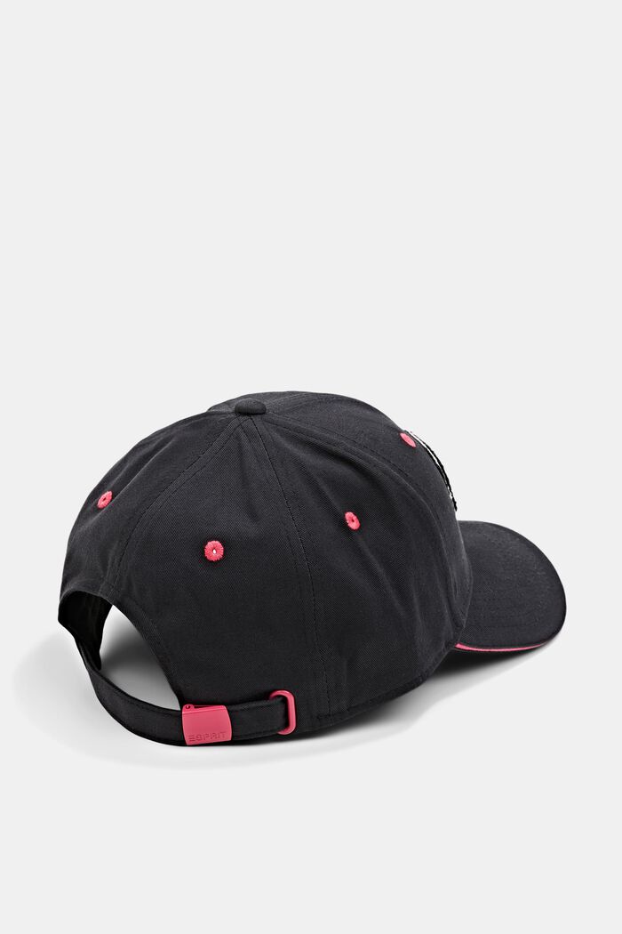 Baseball Cap mit Frottee Patch, BLACK, detail image number 1