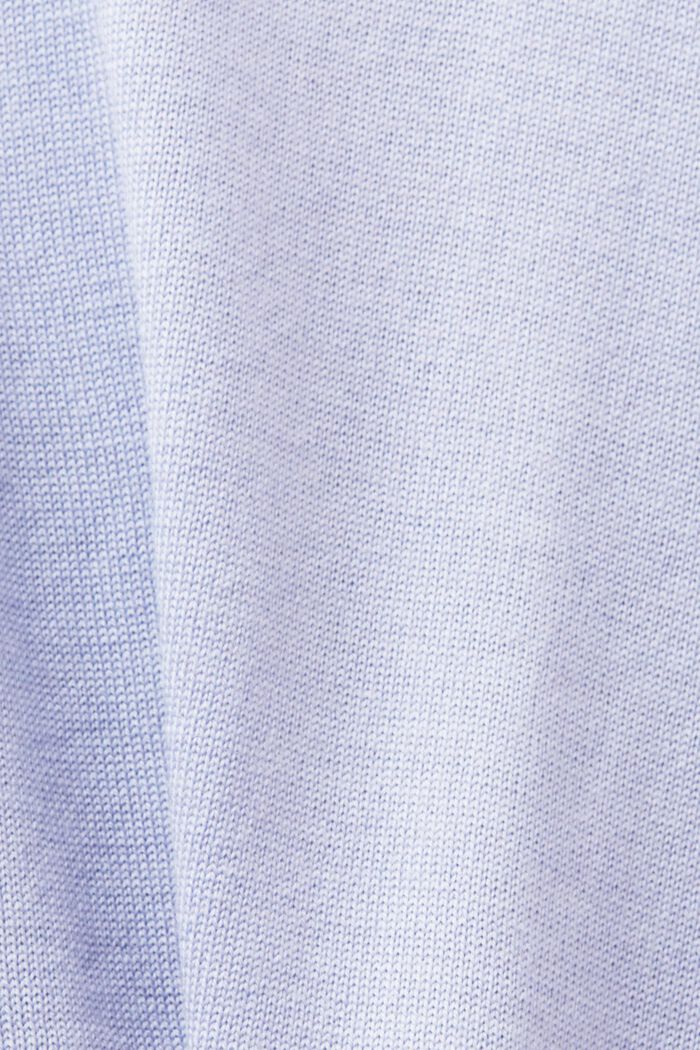 Rollkragenpullover aus Wolle, LIGHT BLUE LAVENDER, detail image number 6