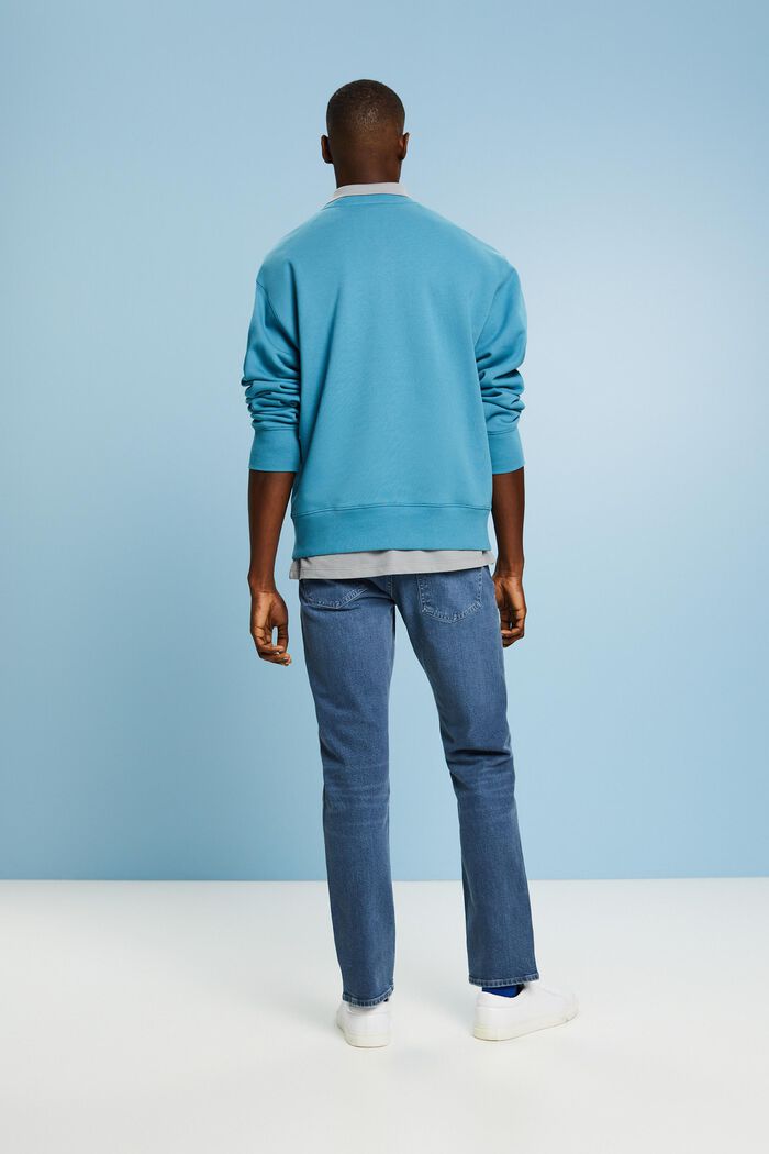 Schmale Jeans mit mittlerer Bundhöhe, BLUE MEDIUM WASHED, detail image number 2