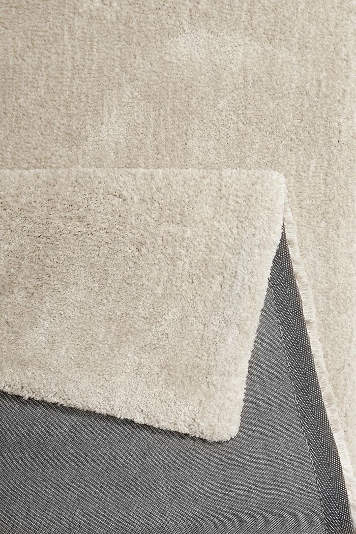 Hochflor-Teppich im unifarbenen Design, BEIGE, detail image number 3
