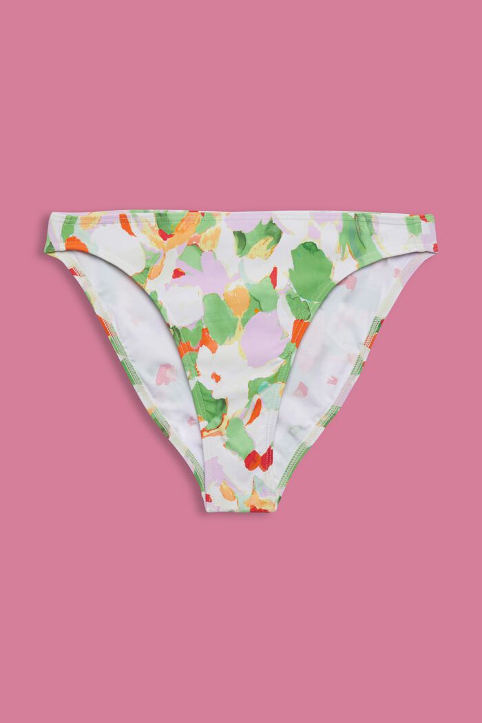 Recycelt: Gemusterte Bikinihose, GREEN, detail image number 4