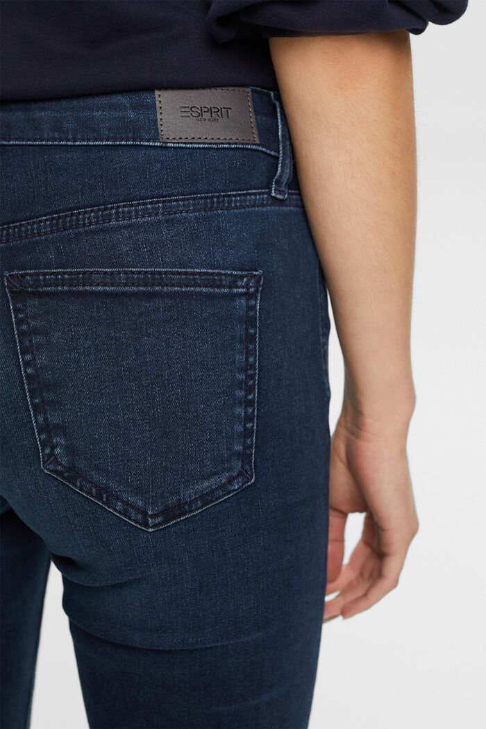 Jeans mit schmaler Passform und mittelhohem Bund, BLUE BLACK, detail image number 4