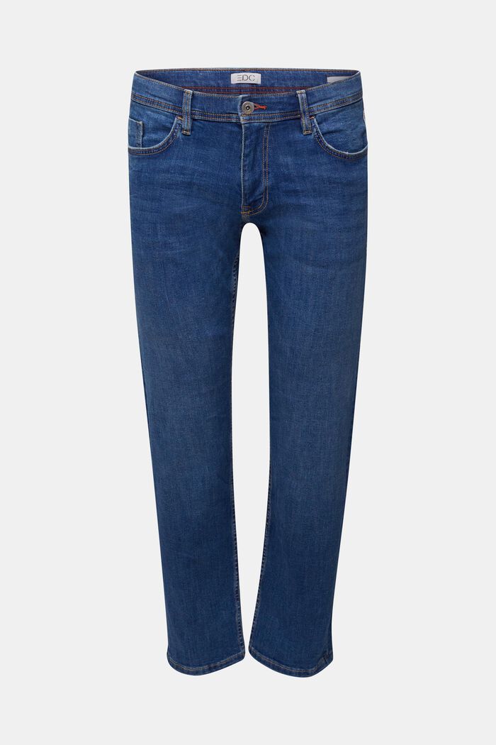 Basic-Jeans mit Organic Cotton, BLUE MEDIUM WASHED, detail image number 0