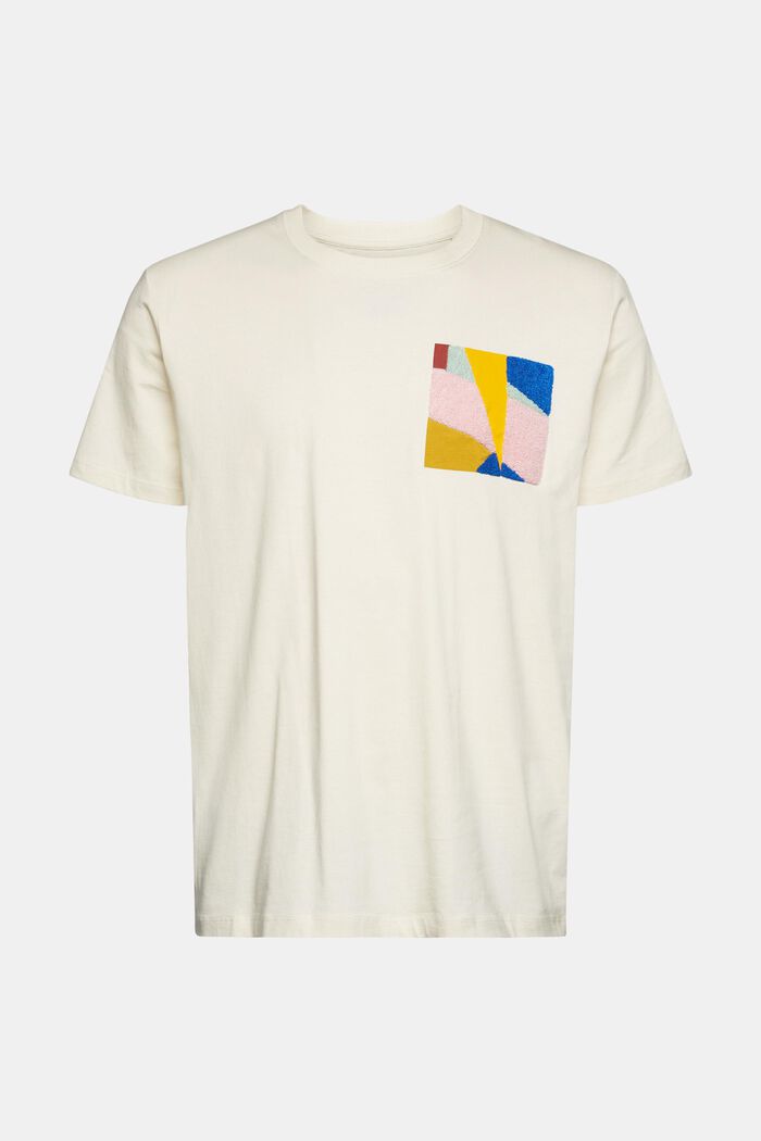 Jersey-T-Shirt mit Applikation