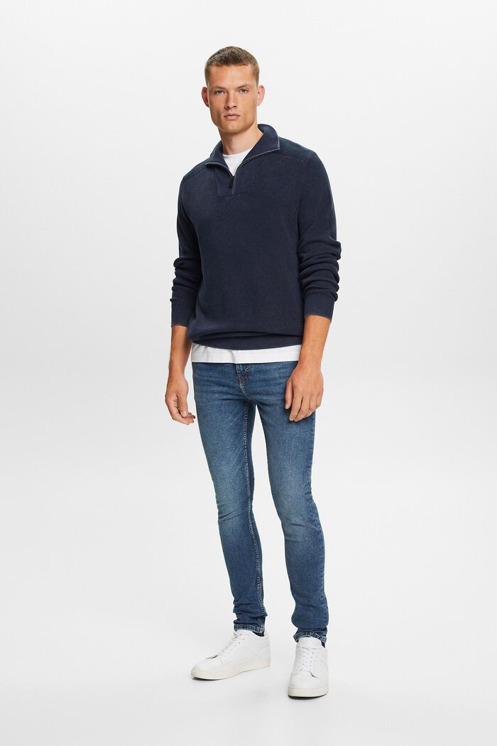 Skinny Jeans mit mittlerer Bundhöhe, BLUE MEDIUM WASHED, detail image number 1