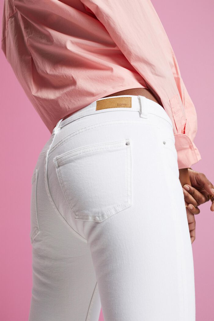 Jeans in schmaler Passform, WHITE, detail image number 4