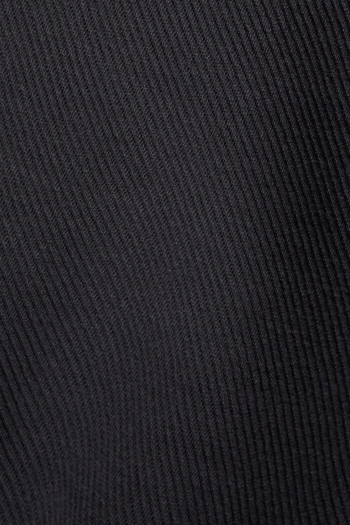 Boxy Jacke mit Twill-Struktur, BLACK, detail image number 4