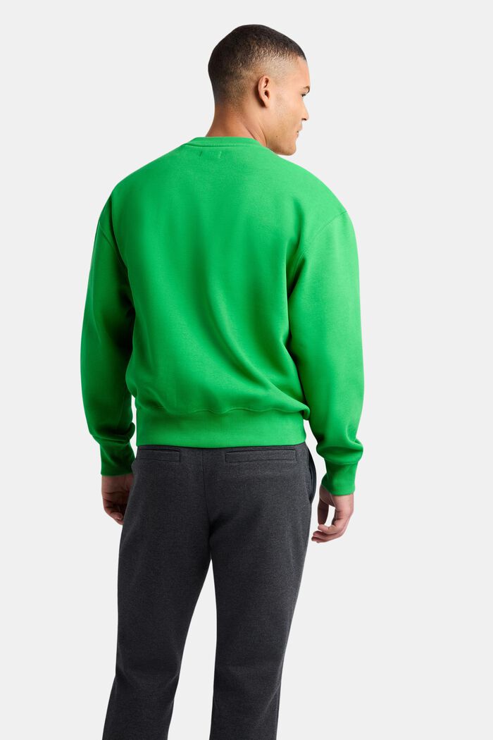 Unisex Logo-Sweatshirt aus Baumwollfleece, GREEN, detail image number 3