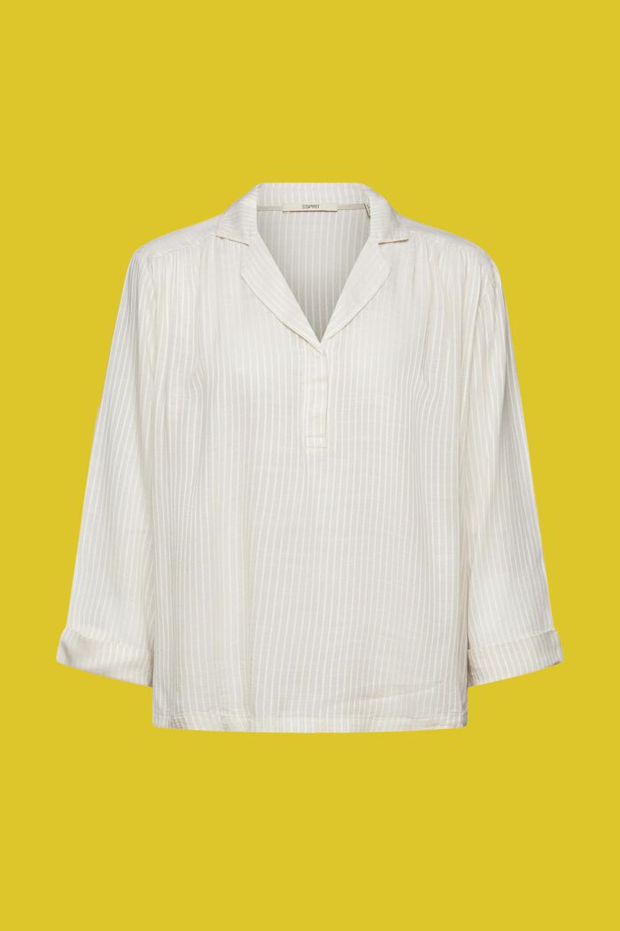 Locker geschnittene Bluse, LENZING™ ECOVERO™, PASTEL GREY, detail image number 5