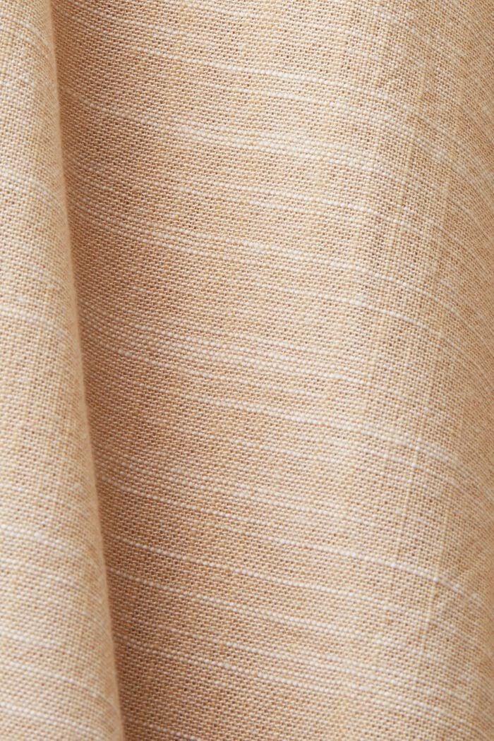 Kurzarmhemd, 100 % Baumwolle, SAND, detail image number 4
