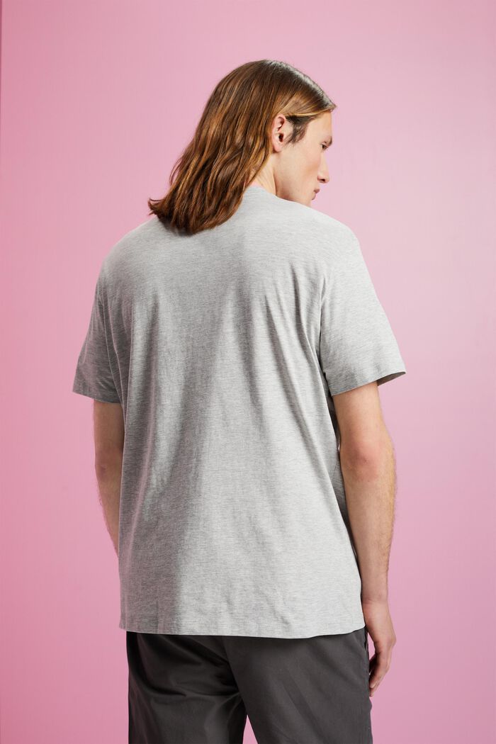 T-Shirt aus Baumwollmix mit Print, LIGHT GREY, detail image number 3