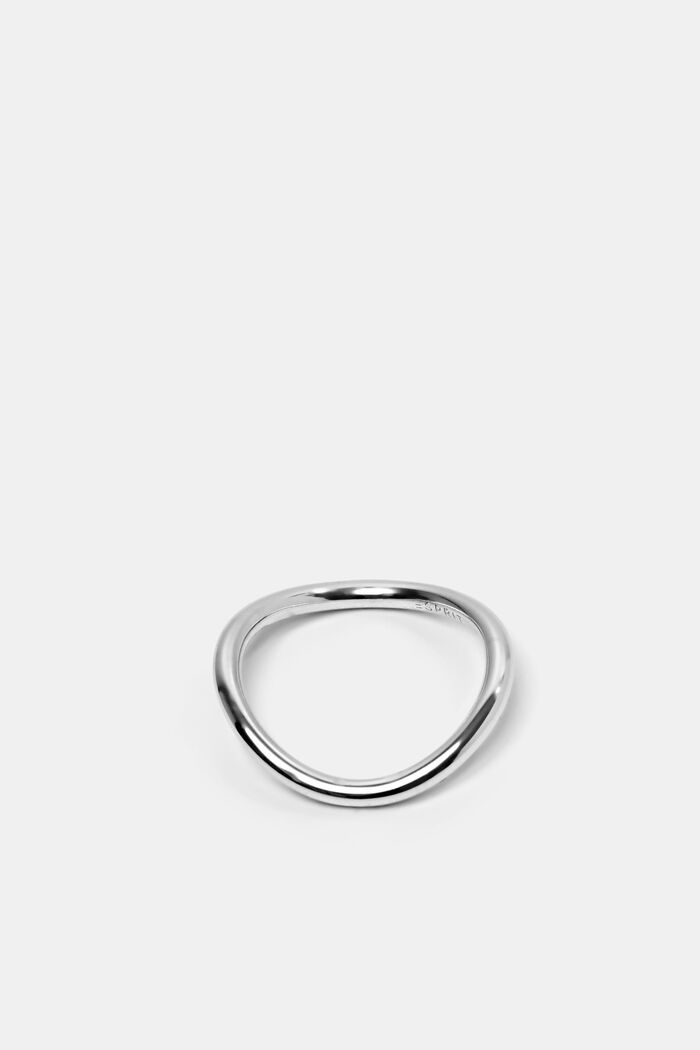 Geschwungener Ring aus Sterlingsilber, SILVER, detail image number 0